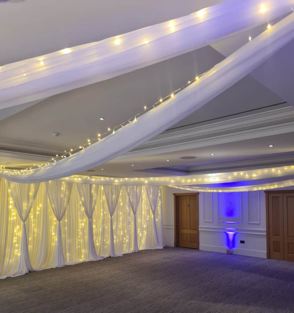 Draping with Ceiling Drape